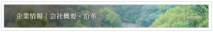 企業情報|会社概要・沿革